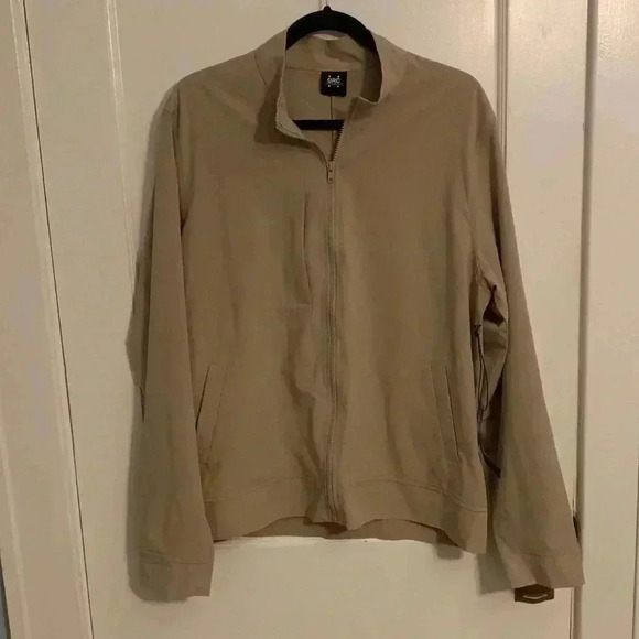 NWT Grand Running Club Marco Jacket in Taupe/Oatmeal/Tan, Mens size Large - Picture 3 of 10